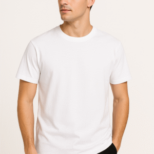 Plain T-Shirt for Men – White Colour